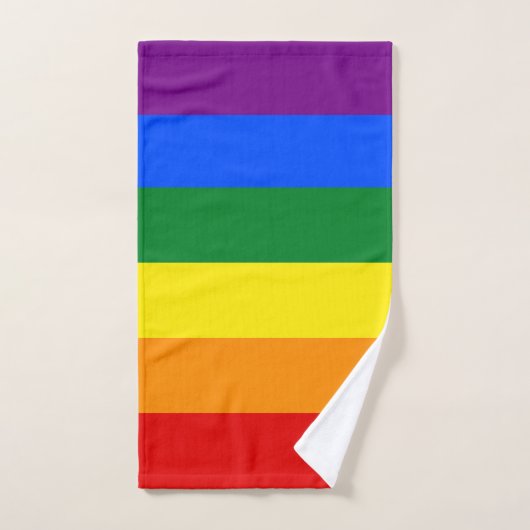 Classic LGBTQ Rainbow Pride drapeau (Serviette à main)