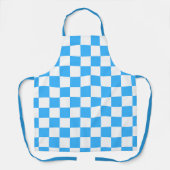 Classic light blue checkerboard schort (Voorkant)