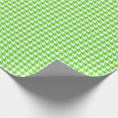 Classic Light Green and White Houndstooth Pattern  Cadeaupapier (Hoek)