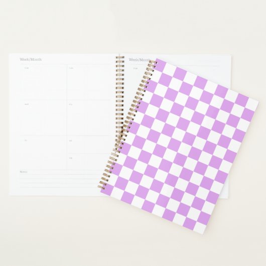 Classic light lavender checkerboard  (Devant avec enveloppe)