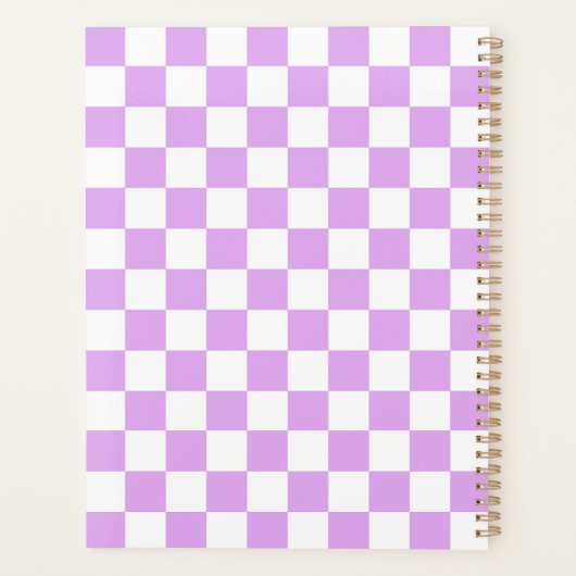 Classic light lavender checkerboard  (Dos)