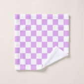 Classic light lavender checkerboard  (Gant de toilette)