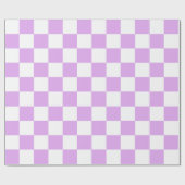 Classic light lavender checkerboard  cadeaupapier (Vlak)