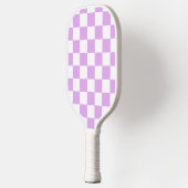Classic light lavender checkerboard  pickleball paddle (Links)