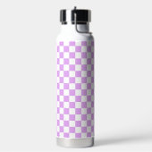 Classic light lavender checkerboard  waterfles (Links)