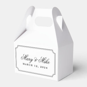 Classic Lijst en Script Wedding Sweets Bedankdoosjes