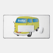 Classic lime green van cartoon (Clavier et souris)