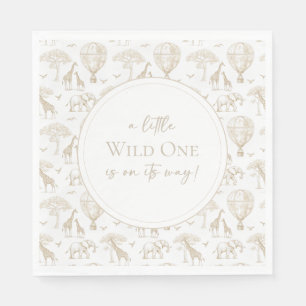 Classic Little Wild One Baby shower Toile Servet