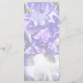 Classic Look Iris Closeup Menu Mariage (Dos)