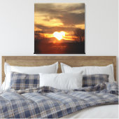 Classic Love is Forever Sunset Memorial Canvas Afdruk (Insitu (Slaapkamer))