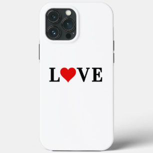 Classic LOVE Motif Modern Elegant iPhone 13 Pro Max Hoesje