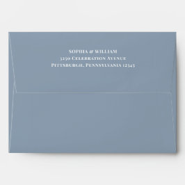 Classic Luxe | Elegant Dusty Blue Envelop