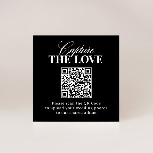 Classic Luxe QR Code Wedding Leg de liefde vast Informatiekaartje