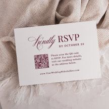Classic Luxe | Scannable Bourgondische QR-code Huw