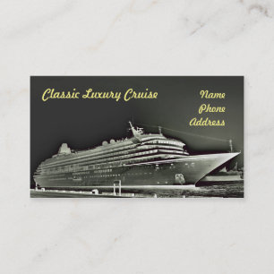 Classic Luxury Cruise Liner Visitekaartje