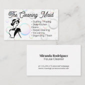 Classic Maid Style | schoonmaakster Visitekaartje (Voorkant / Achterkant)