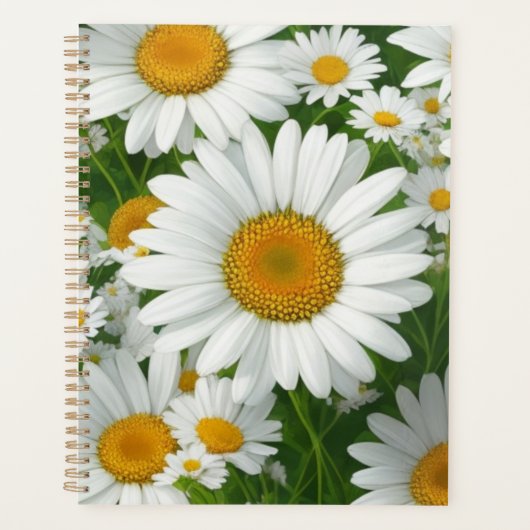 Classic marguerite motif blanc champs fleuris verd (Devant)
