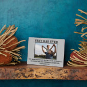 Classic Meilleur Papa jamais Proverbes 20:7 Plaque (Côté)