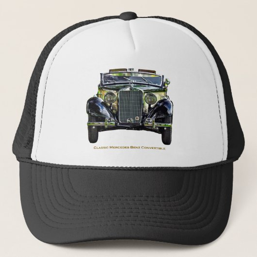 Classic Mercedes Benz Convertible Trucker Pet (Voorkant)