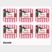 Classic Merry Christmas Pepermunt Stickers (Vel)