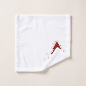 Classic Merry Christmas | Rich Festive Crimson Red (Gant de toilette)