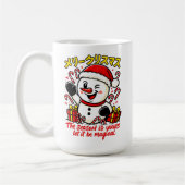 Classic Merry Christmas Snowman Mug Elegant Festiv (Gauche)