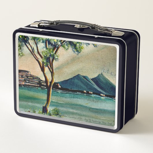 Classic Metal Lunch Box - Bay Of Naples, Italy (Achterkant)