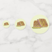 Classic Miami Cuban Sandwich Ham Pork Swiss Cheese Confetti (Achterkanten)