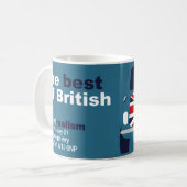 Classic Mini Cooper minimalistische mok kunst (Voorkant links)