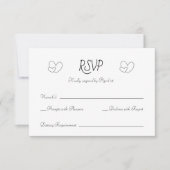 Classic Minimal Wedding RSVP Card (Devant)