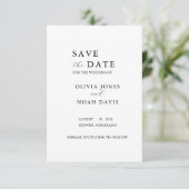 CLASSIC MINIMALIST ELEGANT SAVE THE DATE (Debout devant)