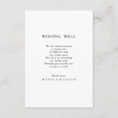 Classic minimalistische bruiloft wens goed Kaart (Voorkant)