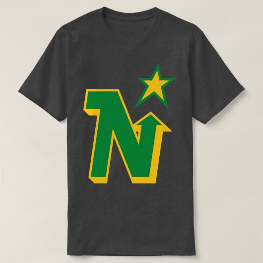 Classic Minnesota North Stars Hockey TShirt 3 (Design devant)