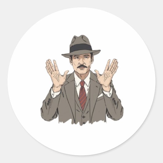 Classic Mob Boss Sticker (Voorkant)