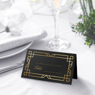 Classic Modern Art Deco Elegant Zwart Goud