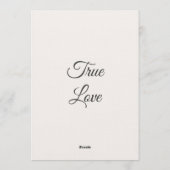 Classic Modern Wedding Invitation | Elegant Kaart (Achterkant)