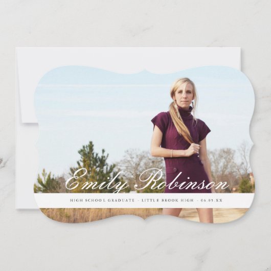 Classic Moderne Faire-part Grad (Devant)