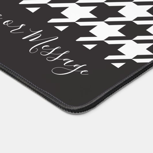 Classic moderne noir et blanc Houndstooth (Coin)