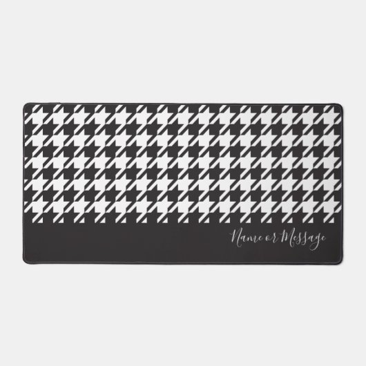 Classic moderne noir et blanc Houndstooth (Recto)