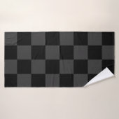 Classic moderne noir & fumée noir tableau de bord (Serviette de bain)