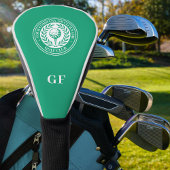 Classic Monogram Aangepaste naam Groen Golfheadcover
