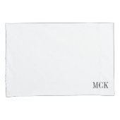 Classic Monogram Custom Pillow Hoesje Kussensloop (Voorkant-Rechts)
