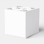 Classic Monogram Elegant Border Wedding Bedankdoosjes (Achterkant)