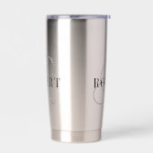 Classic Monogram Initiaal Naam Geïsoleerde Drinkbeker (Links)