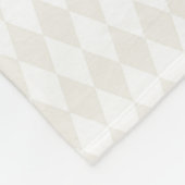Classic Monogram INITIALEN Harlequin Diamonds Chic Fleece Deken (Hoek)