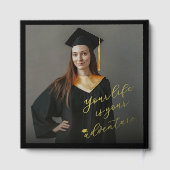 Classic Monogram K And Graduation Cap Grad Party (Verso)