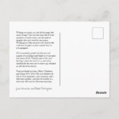 Classic Monogram Krans Crest Holiday Briefkaart (Achterkant)