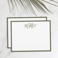Classic Monogram Olijfgroen