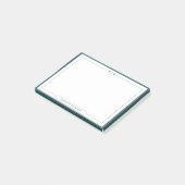 Classic Monogram Smoke Green Border Stationery Post-it® Notes (Schuin)