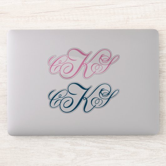 Classic Monogram Stickers | Initiaal Etiketten (Computer)